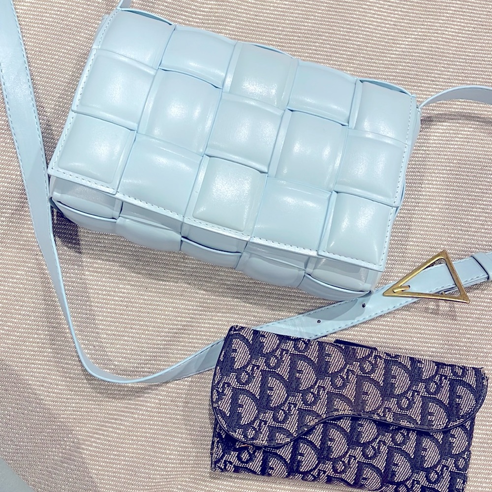 Icy blue purse